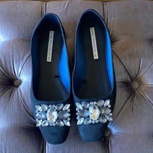 Zara Trafaluc ballet flats with rhinestones